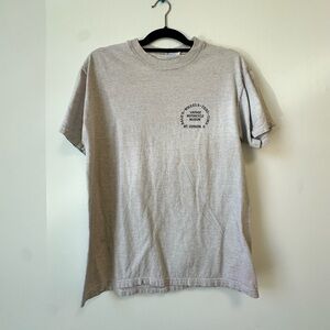Hanes Gray Short Sleeve Tee Classic Crew Neck